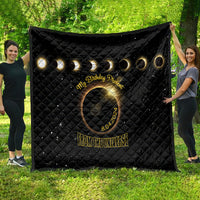 Total Solar Eclipse 2024 Quilt My Birthday Present From The Universe - Wonder Print Shop