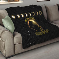 Total Solar Eclipse 2024 Quilt My Birthday Present From The Universe - Wonder Print Shop