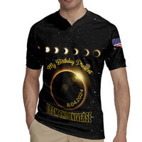 Personalized Total Solar Eclipse 2024 Rugby Jersey My Birthday Present From The Universe - Wonder Print Shop