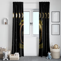 Total Solar Eclipse 2024 Window Curtain My Birthday Present From The Universe - Wonder Print Shop