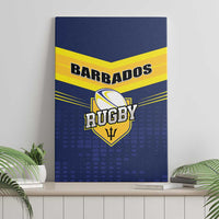Barbados Rugby Canvas Wall Art Team Barbados Trident Go Champions