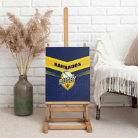Barbados Rugby Canvas Wall Art Team Barbados Trident Go Champions