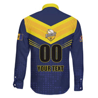 Custom Barbados Rugby Family Matching Mermaid Dress and Hawaiian Shirt Team Barbados Trident Go Champions