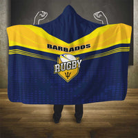 Barbados Rugby Hooded Blanket Team Barbados Trident Go Champions