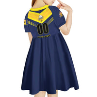Custom Barbados Rugby Kid Short Sleeve Dress Team Barbados Trident Go Champions