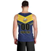Custom Barbados Rugby Men Tank Top Team Barbados Trident Go Champions