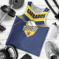 Custom Barbados Rugby Men Tank Top Team Barbados Trident Go Champions