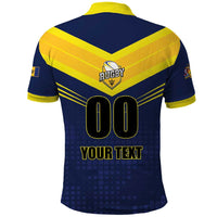 Custom Barbados Rugby Polo Shirt Team Barbados Trident Go Champions
