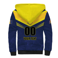 Custom Barbados Rugby Sherpa Hoodie Team Barbados Trident Go Champions