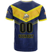 Custom Barbados Rugby T Shirt Team Barbados Trident Go Champions