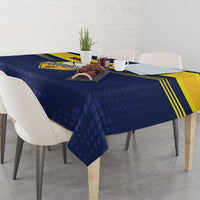 Barbados Rugby Tablecloth Team Barbados Trident Go Champions