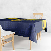 Barbados Rugby Tablecloth Team Barbados Trident Go Champions