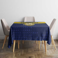Barbados Rugby Tablecloth Team Barbados Trident Go Champions