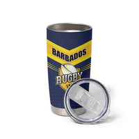 Custom Barbados Rugby Tumbler Cup Team Barbados Trident Go Champions