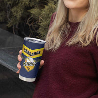 Custom Barbados Rugby Tumbler Cup Team Barbados Trident Go Champions