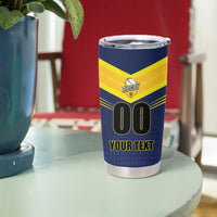 Custom Barbados Rugby Tumbler Cup Team Barbados Trident Go Champions