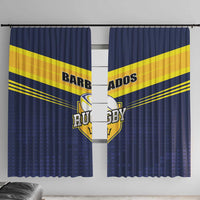 Barbados Rugby Window Curtain Team Barbados Trident Go Champions