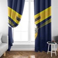 Barbados Rugby Window Curtain Team Barbados Trident Go Champions