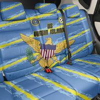 US Virgin Islands Soccer Back Car Seat Cover Team Dashing Eagles Come On
