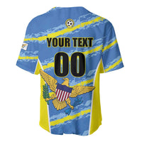 Custom US Virgin Islands Soccer Baseball Jersey Team Dashing Eagles Come On