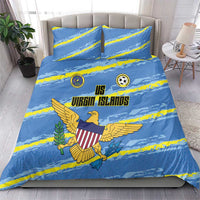 US Virgin Islands Soccer Bedding Set Team Dashing Eagles Come On