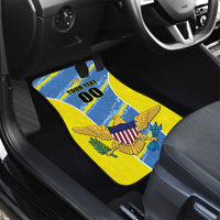 US Virgin Islands Soccer Car Mats Team Dashing Eagles Come On