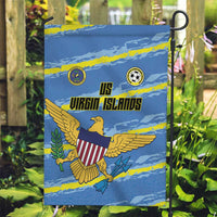 US Virgin Islands Soccer Garden Flag Team Dashing Eagles Come On