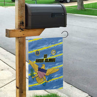 US Virgin Islands Soccer Garden Flag Team Dashing Eagles Come On