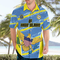 Custom US Virgin Islands Soccer Hawaiian Shirt Team Dashing Eagles Come On