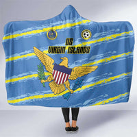 US Virgin Islands Soccer Hooded Blanket Team Dashing Eagles Come On