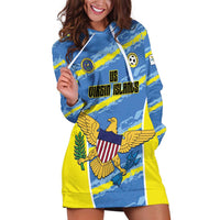 Custom US Virgin Islands Soccer Hoodie Dress Team Dashing Eagles Come On