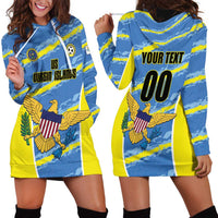 Custom US Virgin Islands Soccer Hoodie Dress Team Dashing Eagles Come On