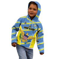 Custom US Virgin Islands Soccer Kid Hoodie Team Dashing Eagles Come On