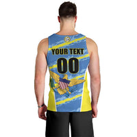 Custom US Virgin Islands Soccer Men Tank Top Team Dashing Eagles Come On