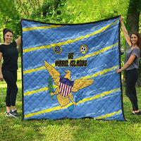 US Virgin Islands Soccer Quilt Team Dashing Eagles Come On