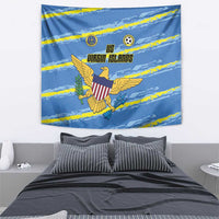 US Virgin Islands Soccer Tapestry Team Dashing Eagles Come On