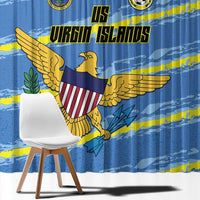 US Virgin Islands Soccer Window Curtain Team Dashing Eagles Come On