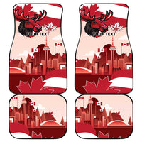 Canada Day 1867 Car Mats Moose With Maple Leaves