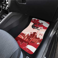 Canada Day 1867 Car Mats Moose With Maple Leaves
