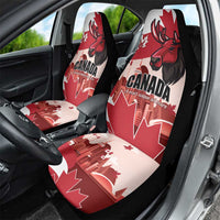 Canada Day 1867 Car Seat Cover Moose With Maple Leaves