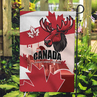 Canada Day 1867 Garden Flag Moose With Maple Leaves