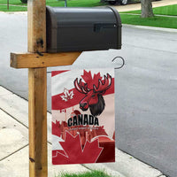 Canada Day 1867 Garden Flag Moose With Maple Leaves