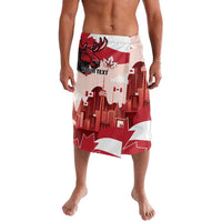 Personalised Canada Day 1867 Lavalava Moose With Maple Leaves
