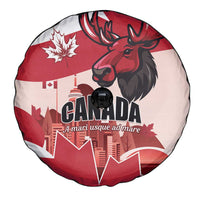 Canada Day 1867 Spare Tire Cover Moose With Maple Leaves