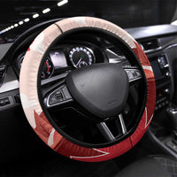 Canada Day 1867 Steering Wheel Cover Moose With Maple Leaves