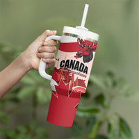 Personalised Canada Day 1867 Tumbler With Handle Moose With Maple Leaves