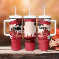 Personalised Canada Day 1867 Tumbler With Handle Moose With Maple Leaves