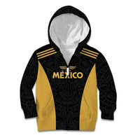 Custom Football 2025 Mexico Kid Hoodie Special Gold Edition