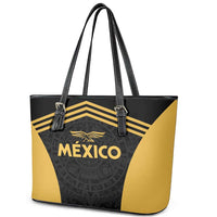 Football 2025 Mexico Leather Tote Bag Special Gold Edition