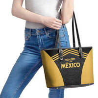 Football 2025 Mexico Leather Tote Bag Special Gold Edition